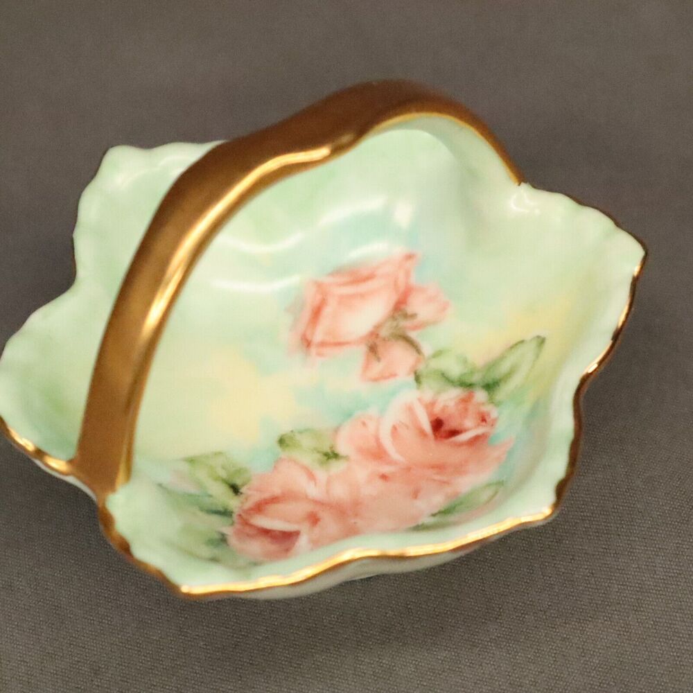 China Basket Vintage Ring Holder Jewelry Mini 2.5" x 2"
